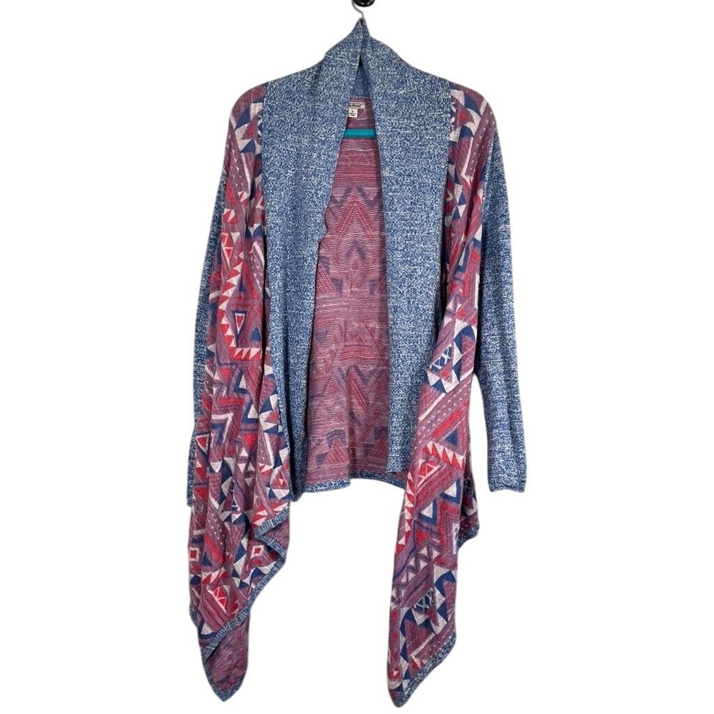 Lucky‎ Brand Western Sweater M Pink Aztec Boho Festival Concert 80s Tribal